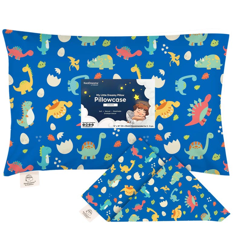 Shop Keababies Printed Toddler Pillowcase 13x18" In Dinoworld