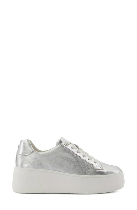 Shop Dune London Episode Platform Sneaker In Silver