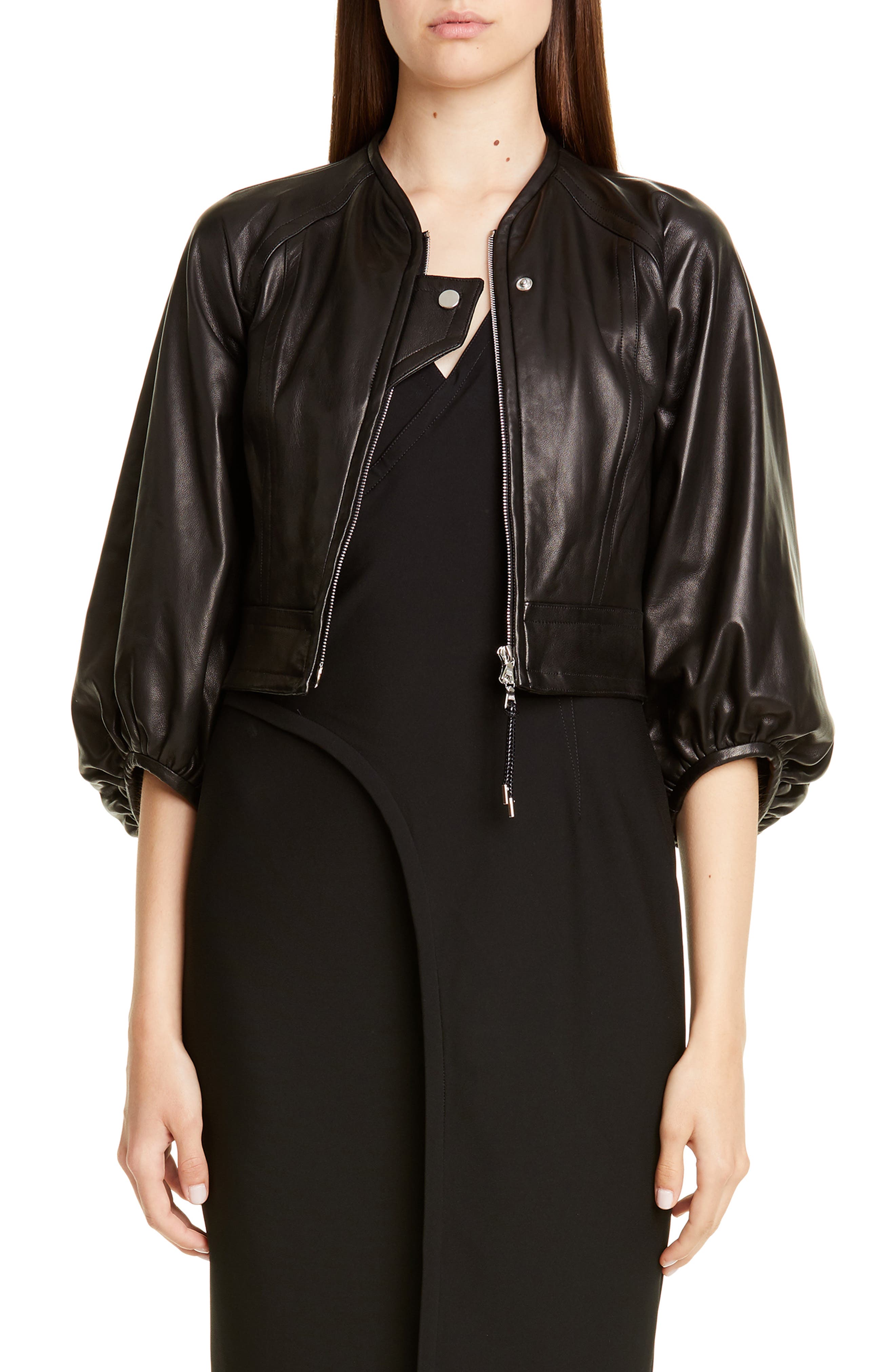 Yigal Azrouel Mechanical Stretch Dress, Black