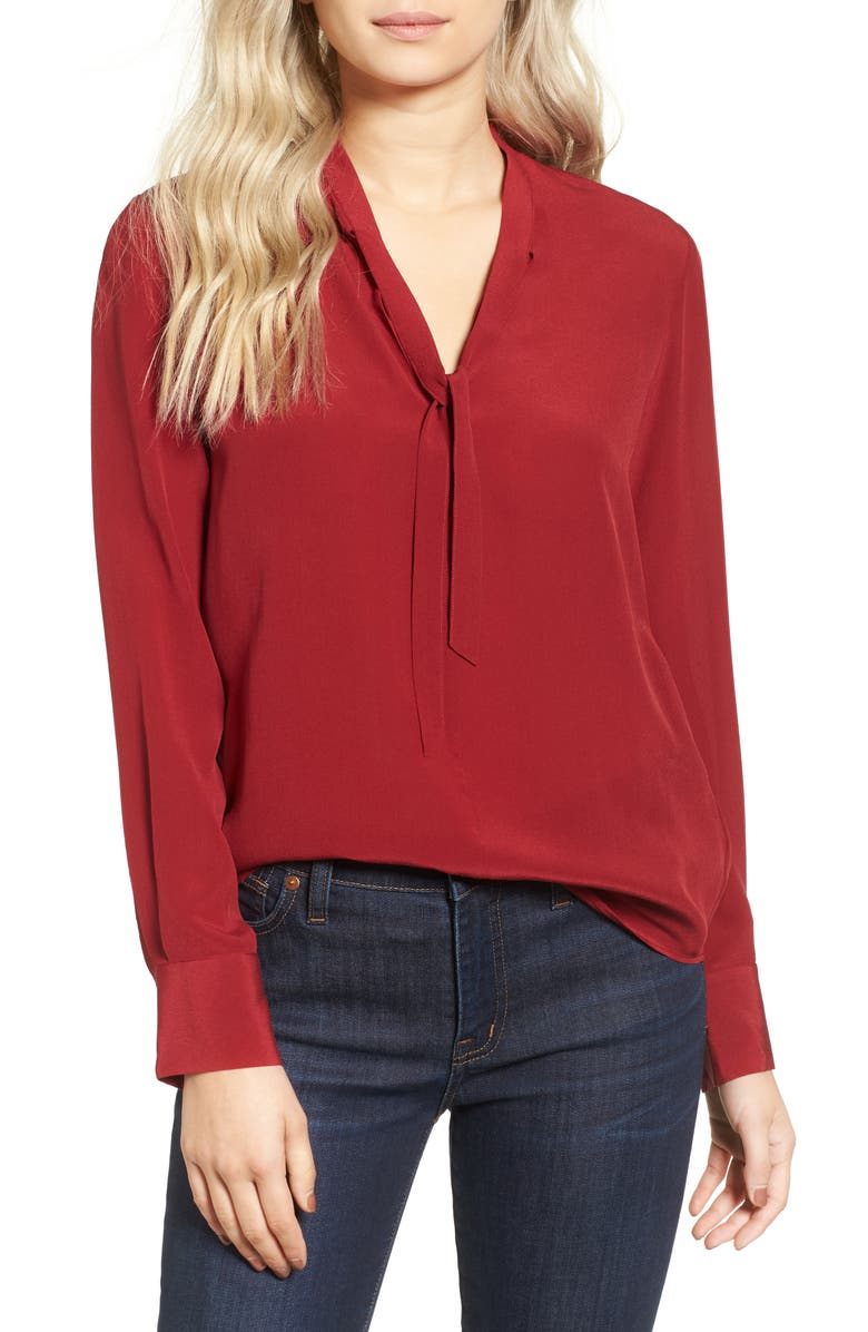 Madewell Tie Neck Blouse | Nordstrom