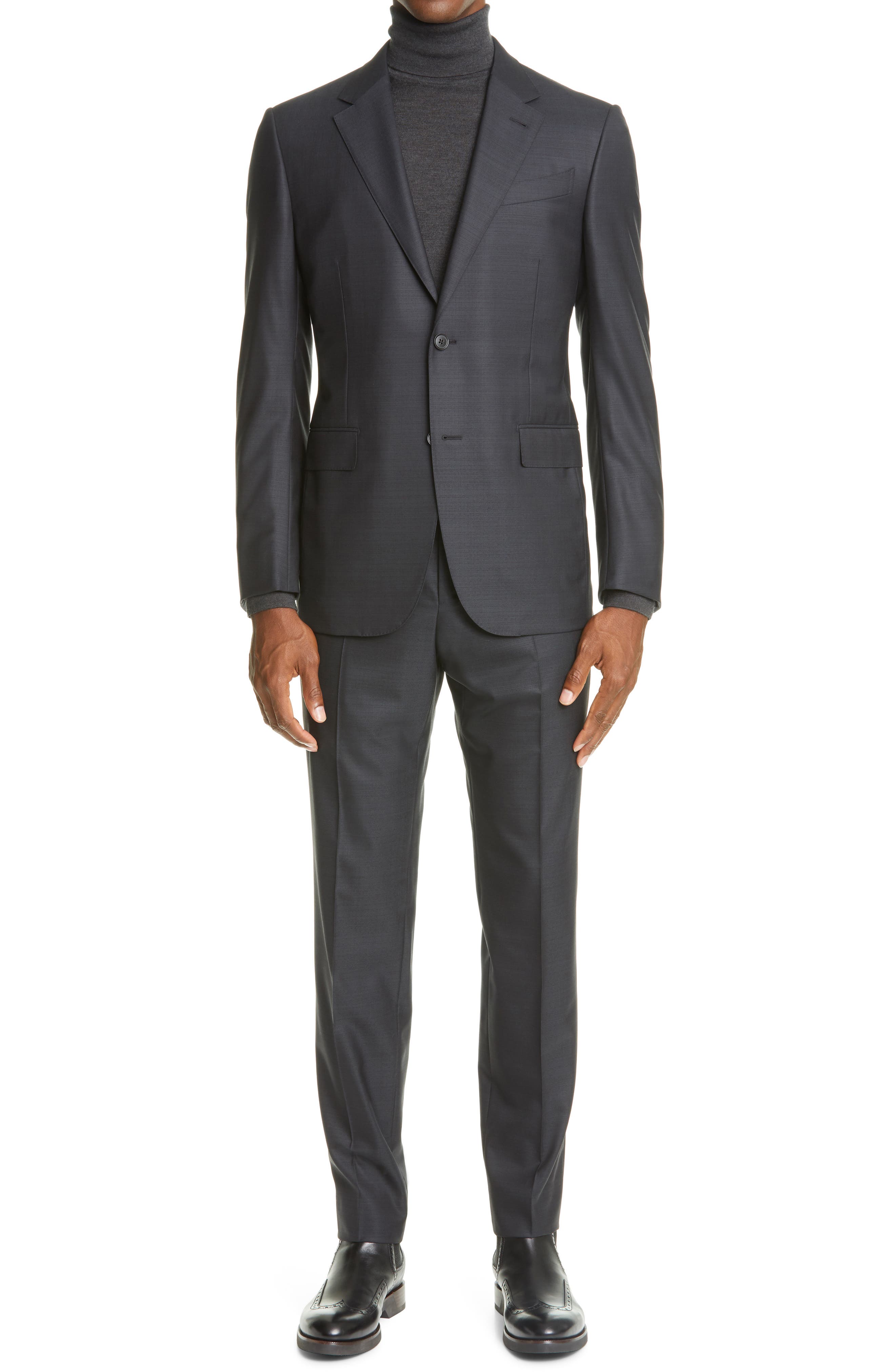 Ermenegildo Zegna Milano Suit In Charcoal