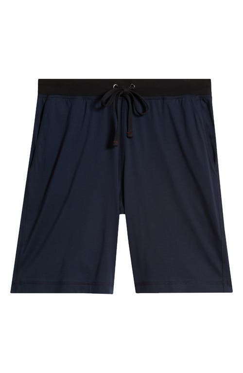 Daniel Buchler Peruvian Pima Cotton Lounge Shorts In Midnight