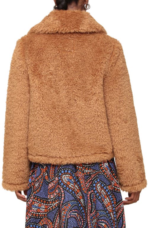 AVEC LES FILLES AVEC LES FILLES FAUX FUR ZIP-UP JACKET 