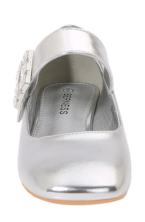 Berness Bernadette Mary Jane Pump In Silver