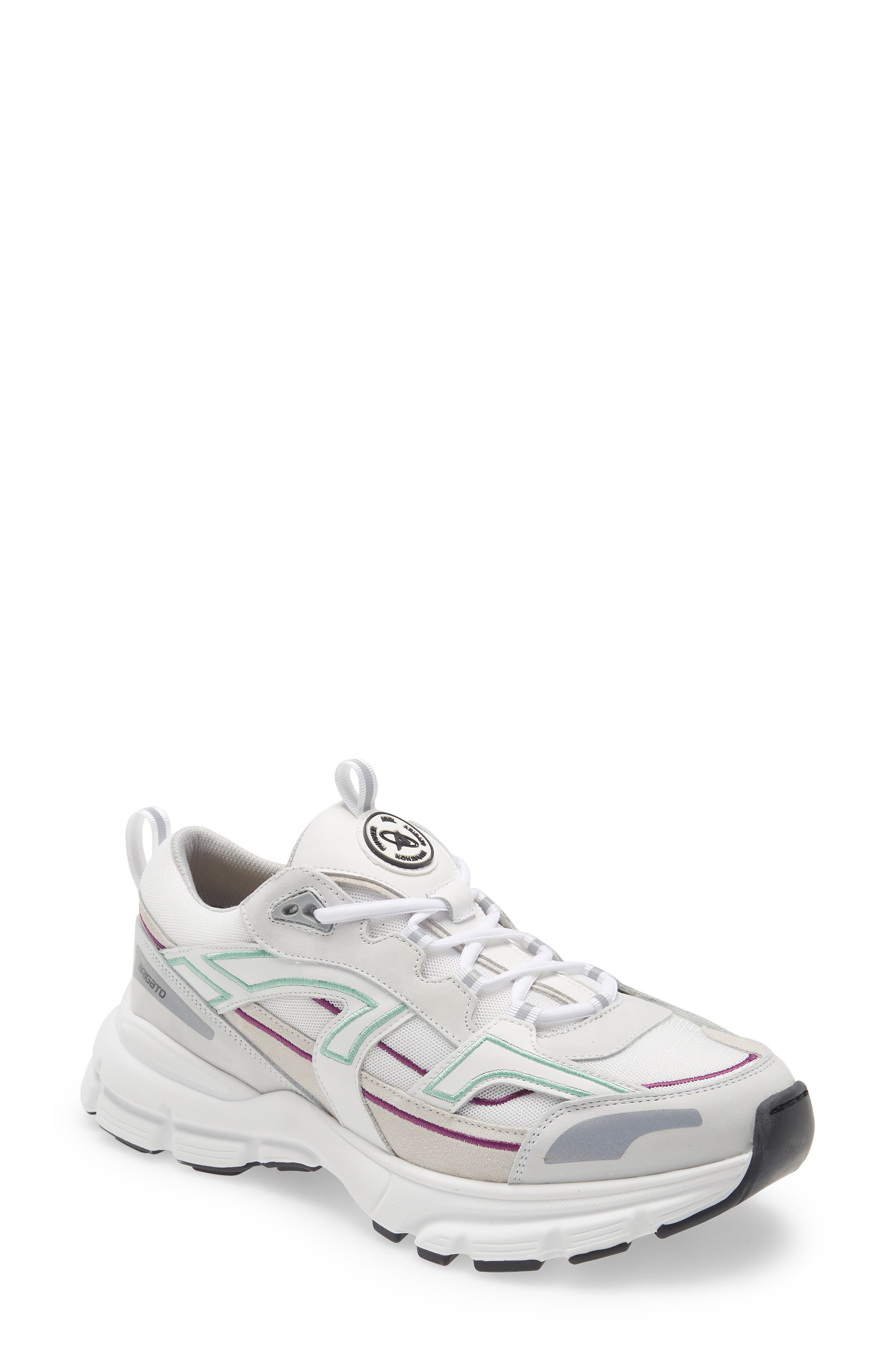 Axel Arigato Marathon R-Trail Sneaker in White/Mint at Nordstrom, Size 10Us