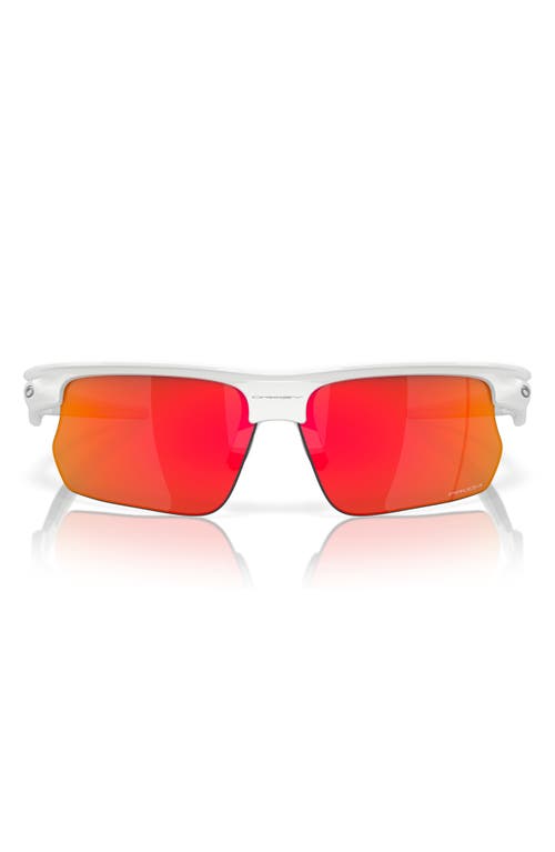 Oakley Bisphera 68mm Prizm Gradient Oversize Rectangular Sunglasses in Ruby at Nordstrom