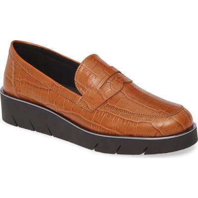 The Flexx Harrow Wedge Loafer- Brown