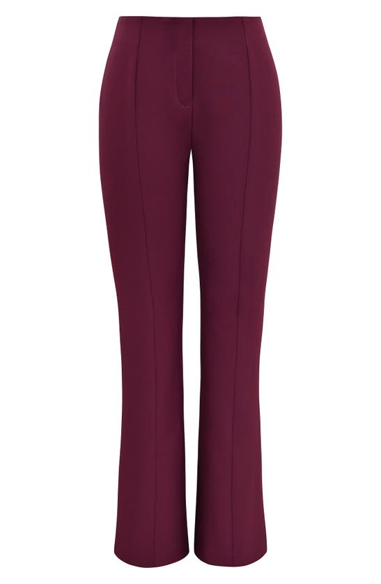 Shop House Of Cb Lillie Seamed Pants In Windsor Wine