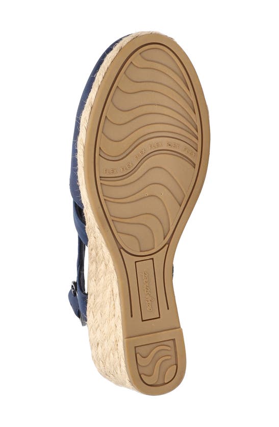 Shop Easy Street Stargaze Espadrille Wedge Pump In Navy