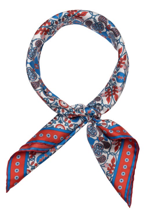 Elizabetta Barbaresco - Hand Rolled Silk Neckerchief In Red