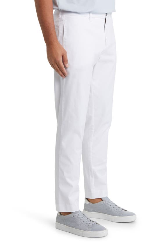 Shop Nordstrom Heron Taper Leg Twill Chino Pants In White