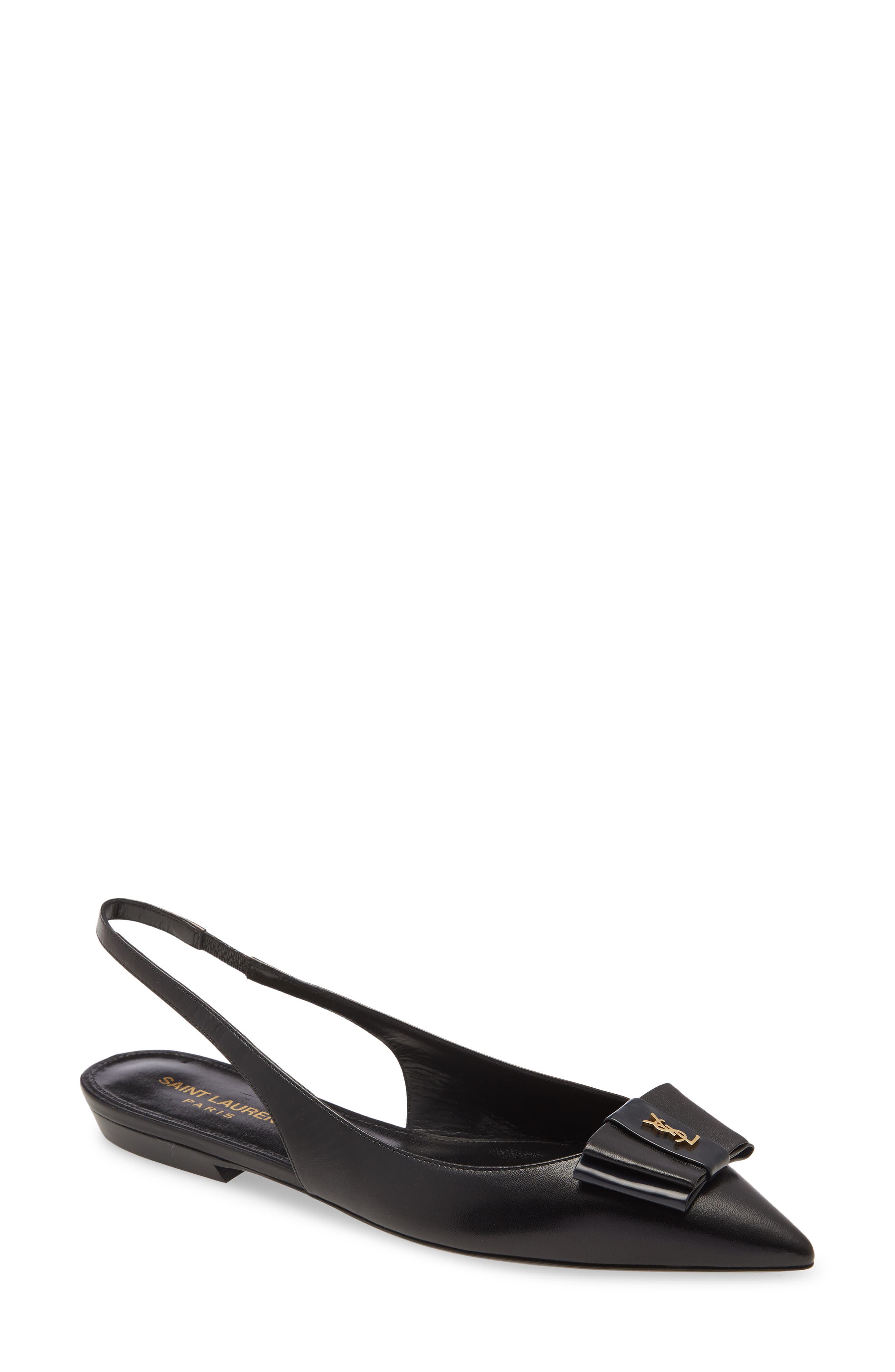 navy flat slingbacks