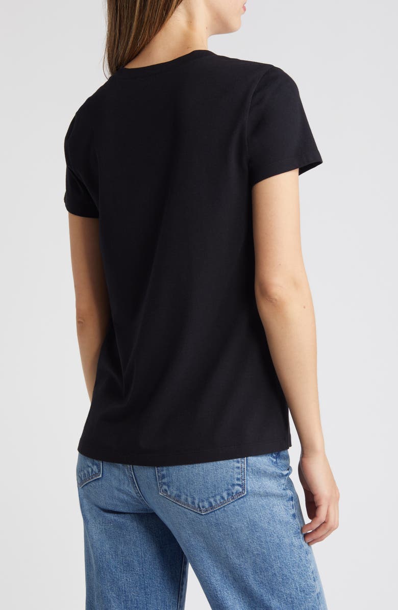 Caslon® Stretch Cotton Blend V-Neck T-Shirt | Nordstrom