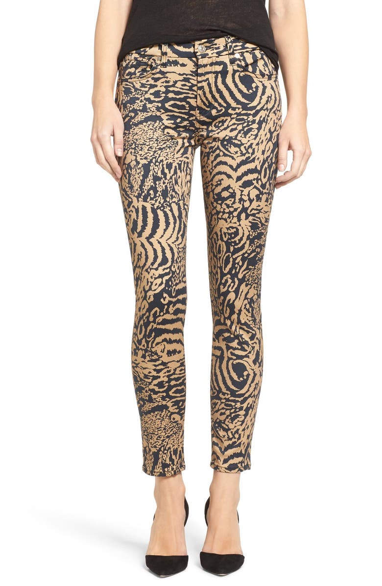 7 For All Mankind® Leopard Print Ankle Skinny Jeans (Royal Leopard ...