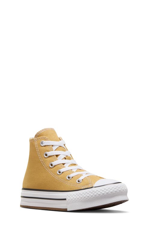 Converse Kids' Chuck Taylor All Star EVA Lift High Top Platform Sneaker in Dunescape/White/Black at Nordstrom, Size 11 M