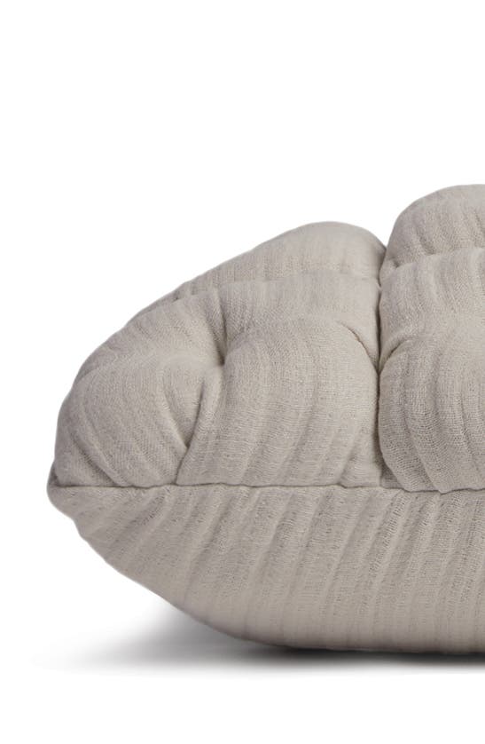 Shop Parachute Cloud Cotton & Linen Puff Pillow Cover In Bone