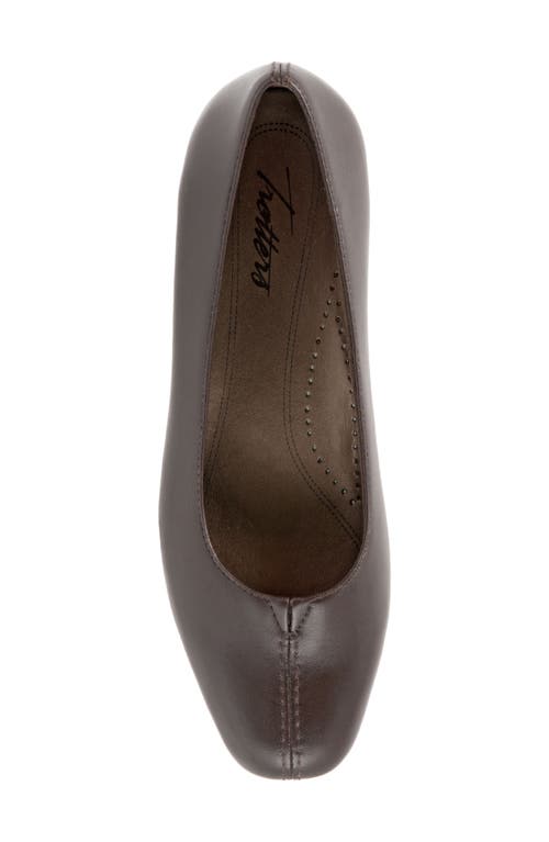 Shop Trotters 'doris' Pump In Brown Leather