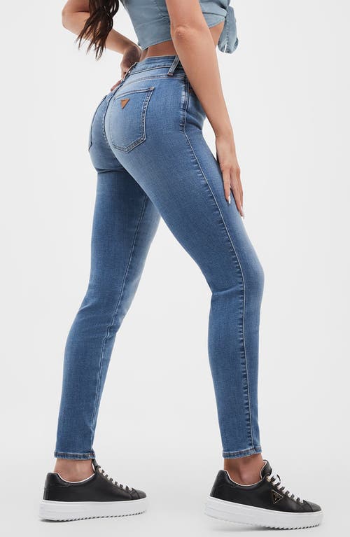 Guess Jeans Pants Skinny Dressability Front Light Closure And With Butth In Alta Wash
