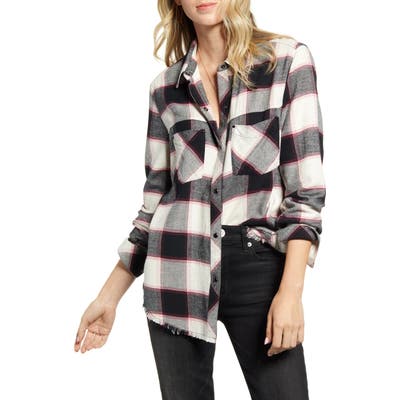 Rails Leo Plaid Flannel Shirt, White