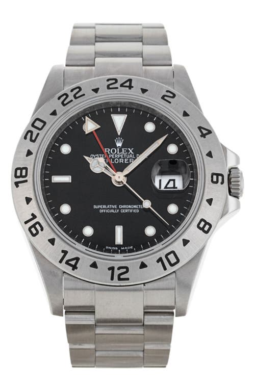 Watchfinder & Co. Rolex  2011 Explorer Ii Automatic Bracelet Watch, 40mm In Silver/black