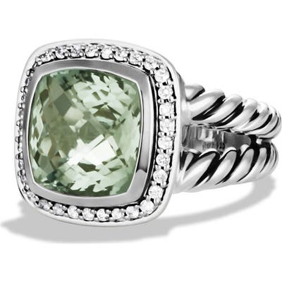 David Yurman Albion Ring With Semiprecious Stone & Diamonds