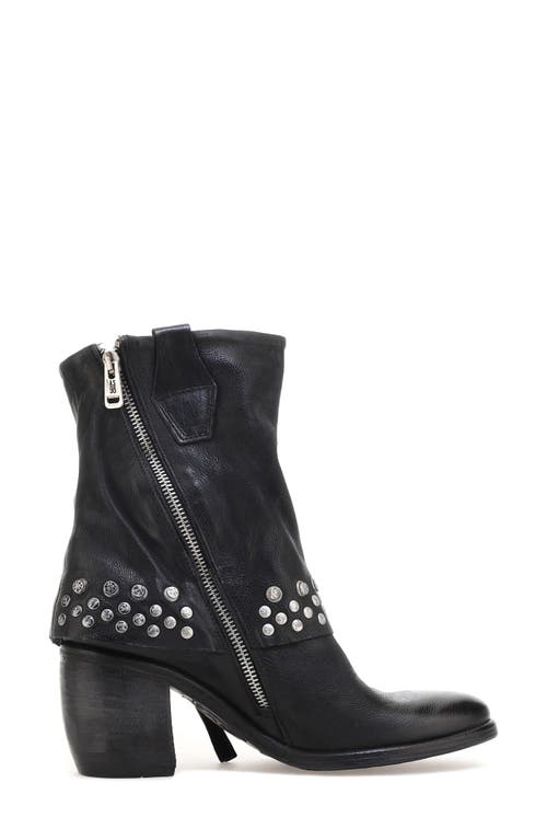 As98 A.s.98 Rayne Foldover Shaft Boot In Black