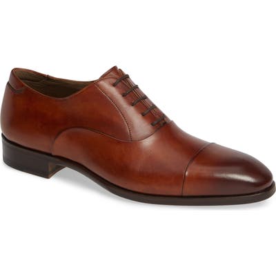 Magnanni Bolo Cap Toe Oxford, Brown