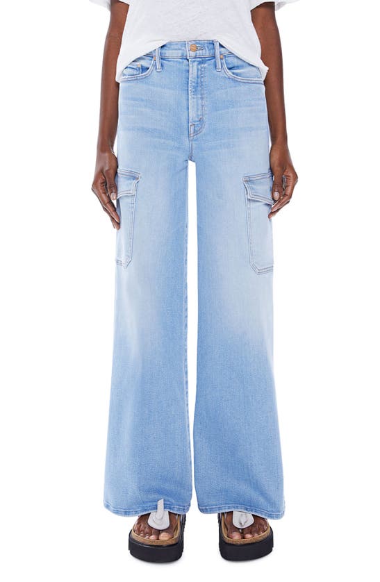 Mother The Undercover Cargo Sneak Jeans In Blue | ModeSens