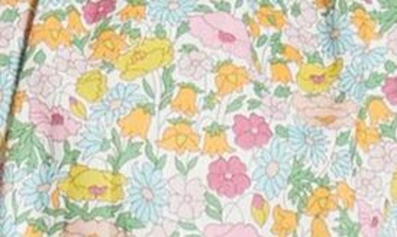 Shop Loretta Caponi X Liberty London Valeria Floral Print Top In Top Pastel Poppy Daisy