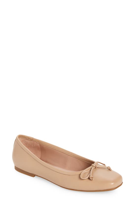 Nordstrom Leather Ballet Flat In Tan