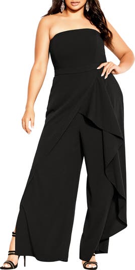 City Chic Attract Strapless Jumpsuit | Nordstrom