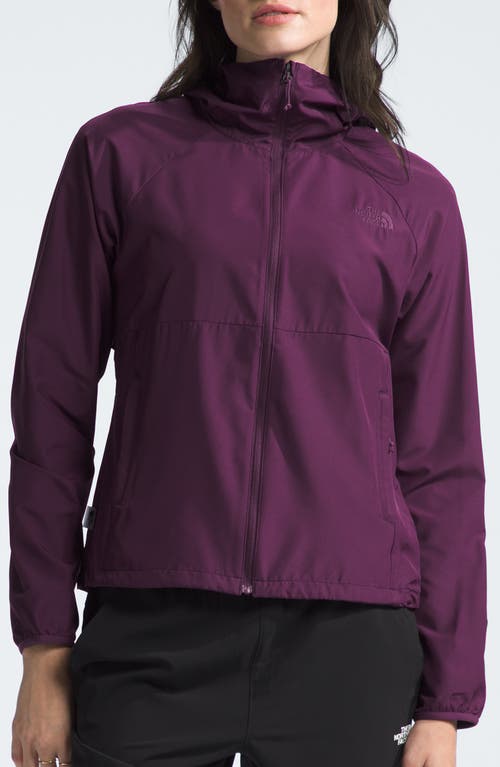 The North Face Flyweight 2.0 Wind Resistant Zip Hoodie In Black Currant Purple