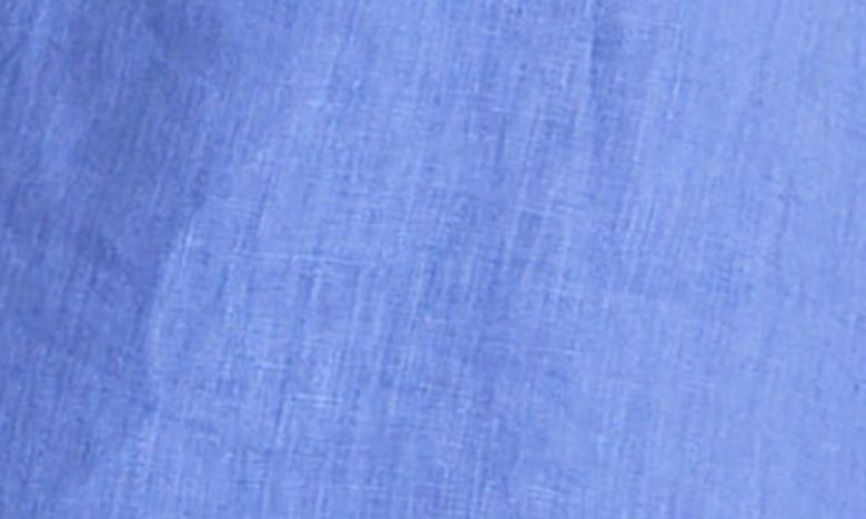 Shop Bella Dahl Front Button Linen Camisole In Bahia Blue
