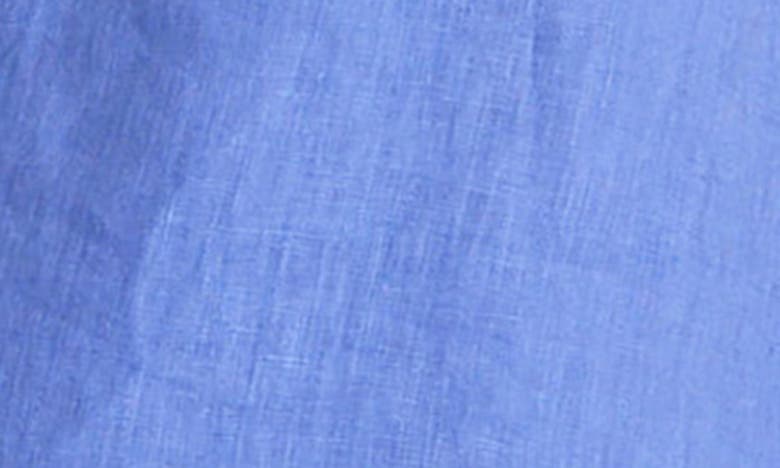 Bella Dahl Front Button Linen Camisole In Bahia Blue