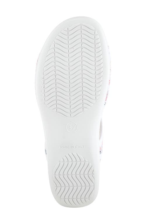Flexus By Spring Step Nyaman Slingback Sandal In White Multi