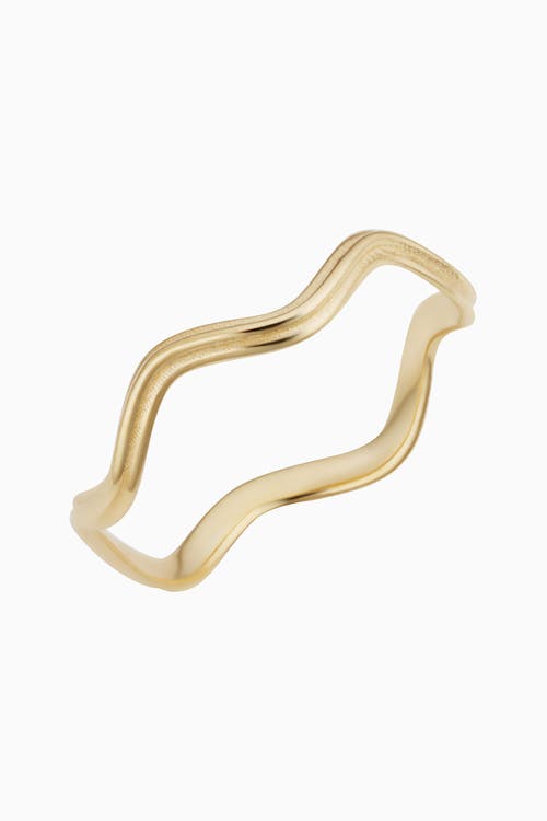 Shop Oradina 14k Gold Curve Appeal Stack Ring In Yellow Gold