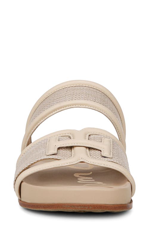 Shop Sam Edelman Rowan Platform Slide Sandal In Light Natural/linen Se