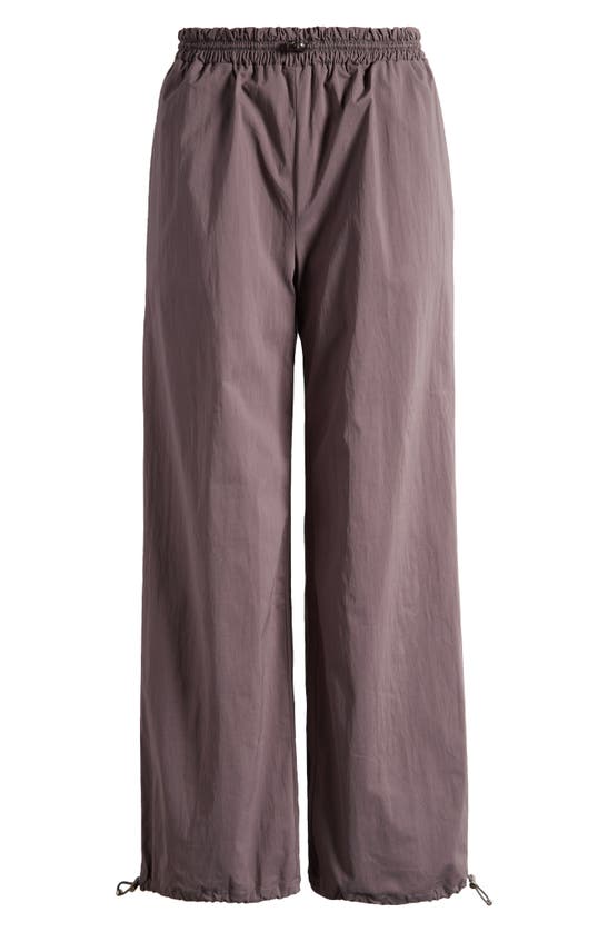 Shop Mistress Rocks Cotton Blend Parachute Pants In Slate