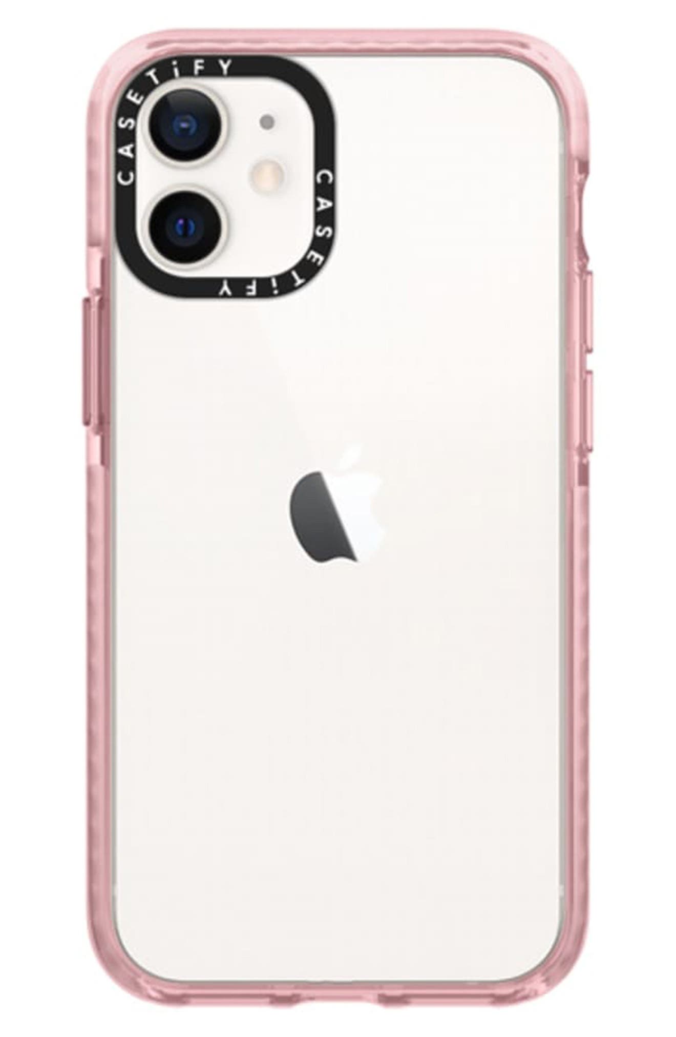 CASETiFY Clear Impact iPhone 12 Mini Case in Clear Black at Nordstrom