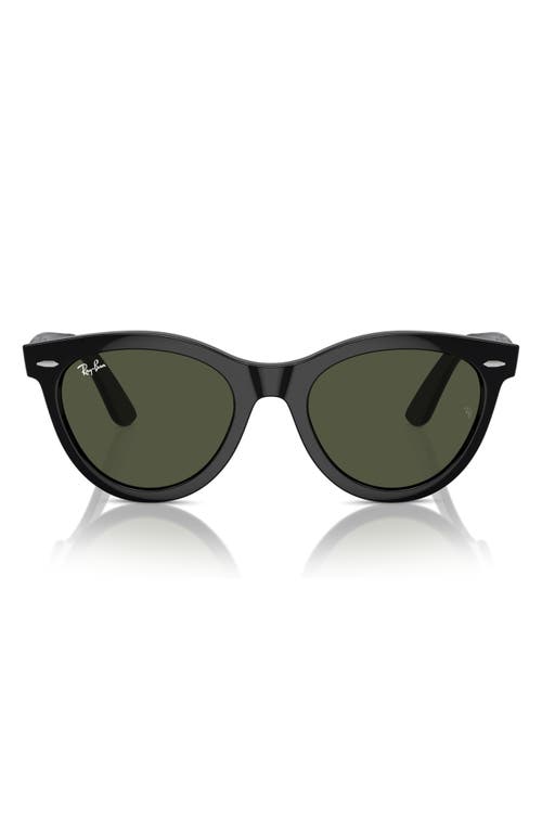 Ray-Ban Way Wayfarer 51mm Oval Sunglasses in Black at Nordstrom