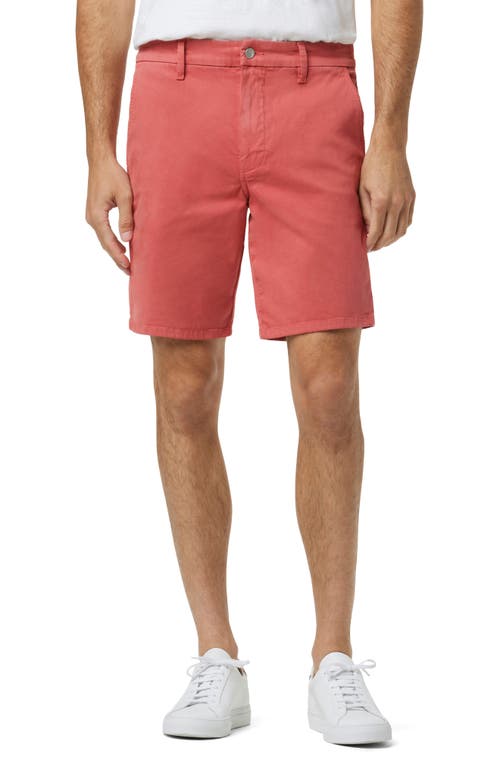 The Brixton Slim Straight Shorts in Mineral Red