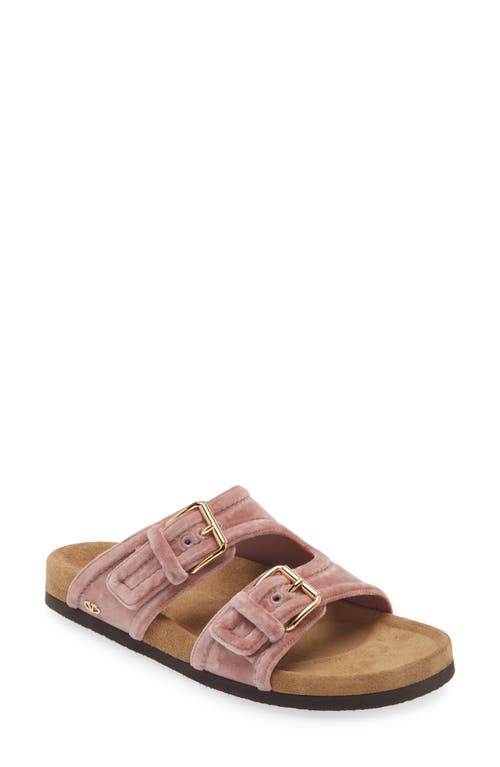 Shop Valentino Garavani Anywear Slide Sandal In Lip/sigaro