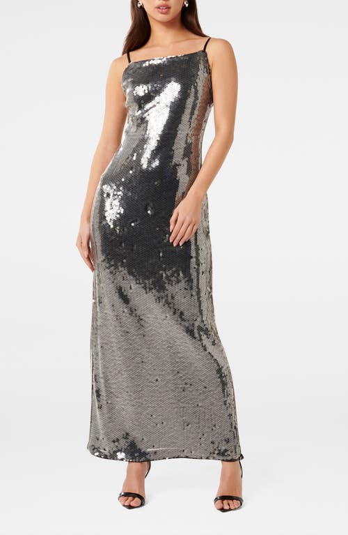 Shop Ever New Corey Sequin Slipdress In Slate Grey