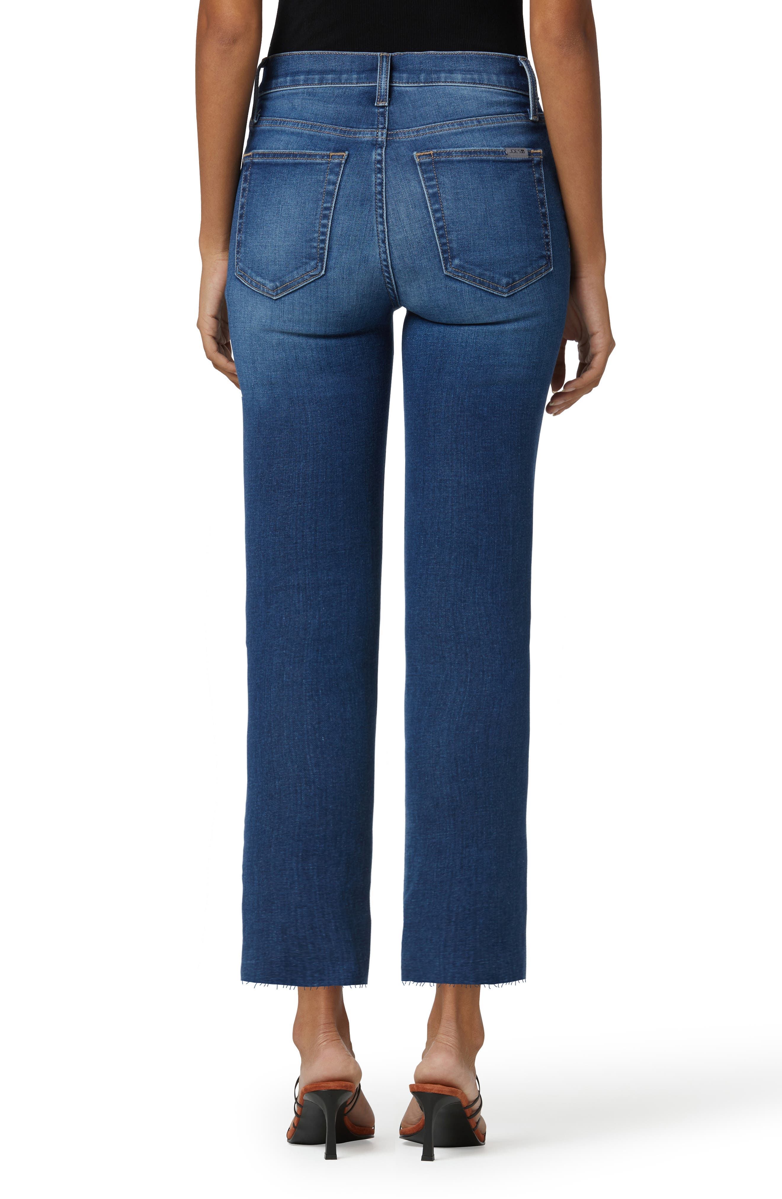 Joe's High Rise Wide Leg Cropped Jeans 