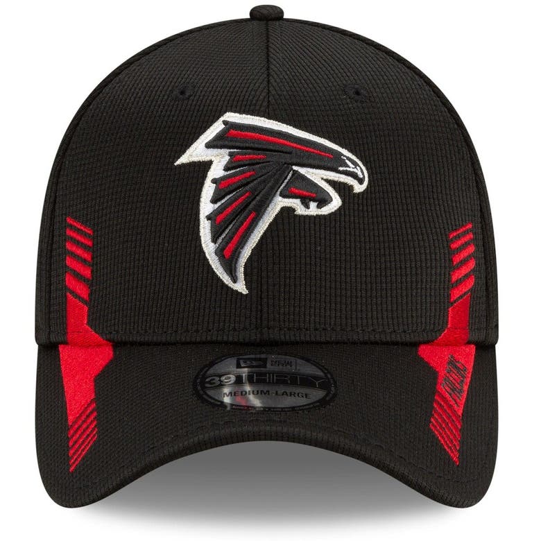 Men's New Era Black Atlanta Falcons 2021 NFL Sideline Home 39THIRTY Flex Hat