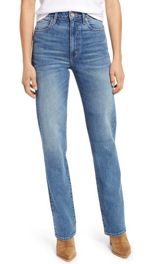 SLVRLAKE London High Waist Straight Leg Jeans