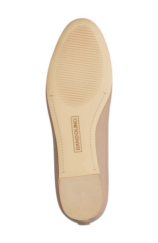 Shop Bandolino Payly Patent Ballet Flat In Medium Natural 101