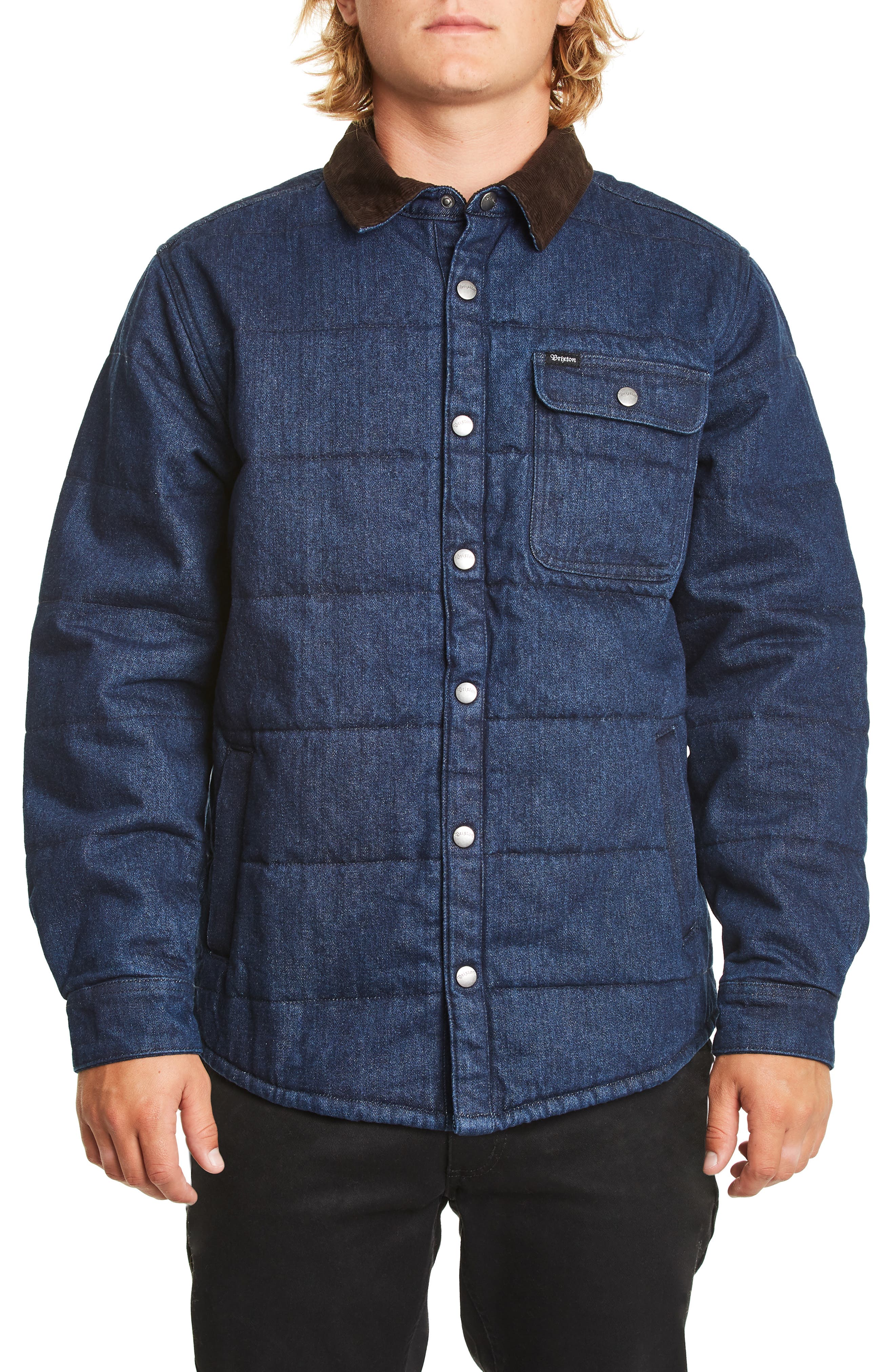 quilted denim jacket
