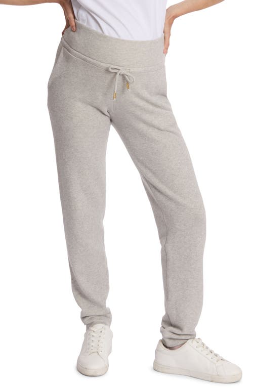 Shop Cache Coeur Billie Maternity Cotton Blend Knit Joggers In Grey