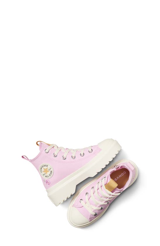Shop Converse Kids' Chuck Taylor® All Star® Lugged High Top Sneaker In Stardust Lilac